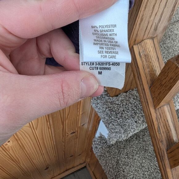 Y2K Roz & Ali Purple Stretchy Slinky Fairycore Cowl Neck Top Size Medium - Picture 7 of 7